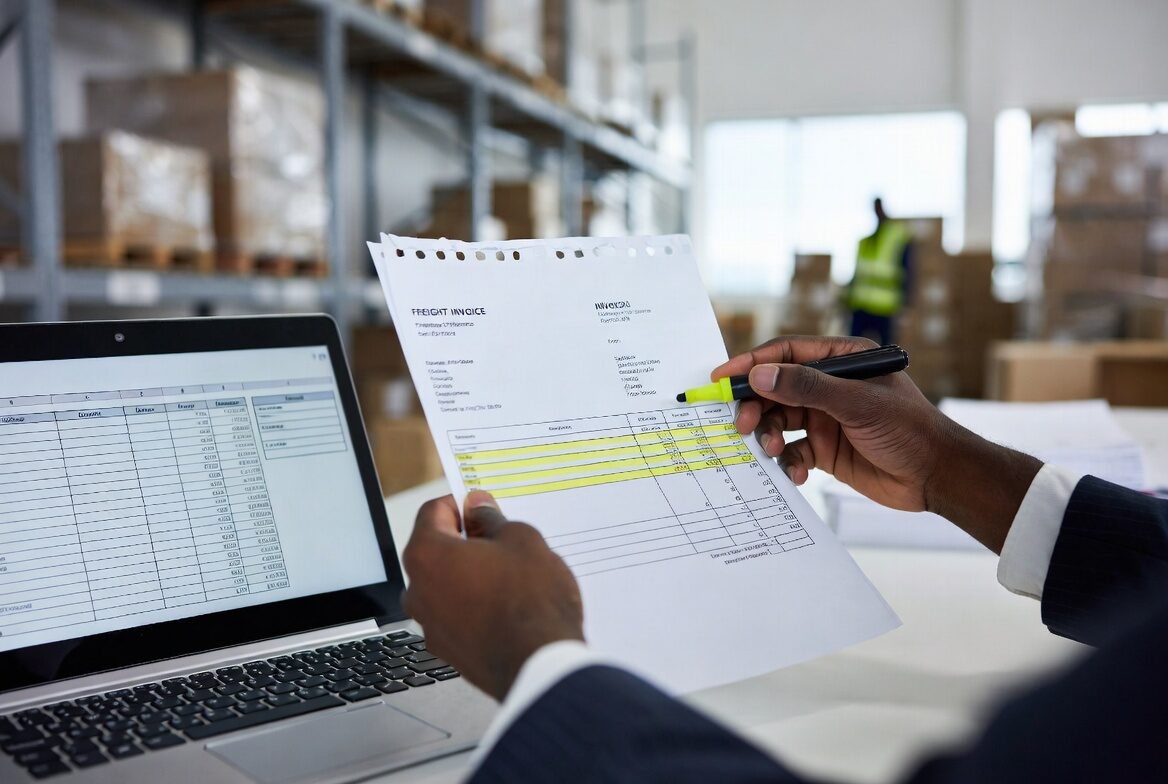 Freight invoice audit and cost review